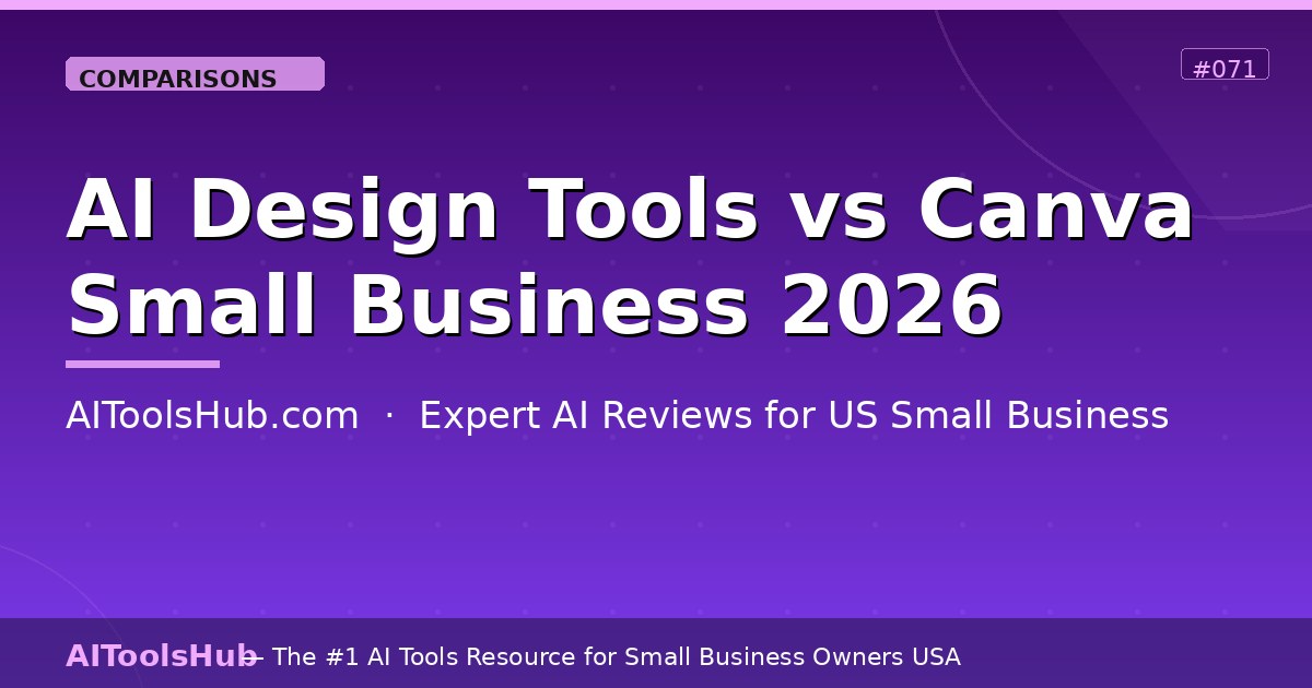 AI Design Tools vs Canva — Which is Best for Small Business?