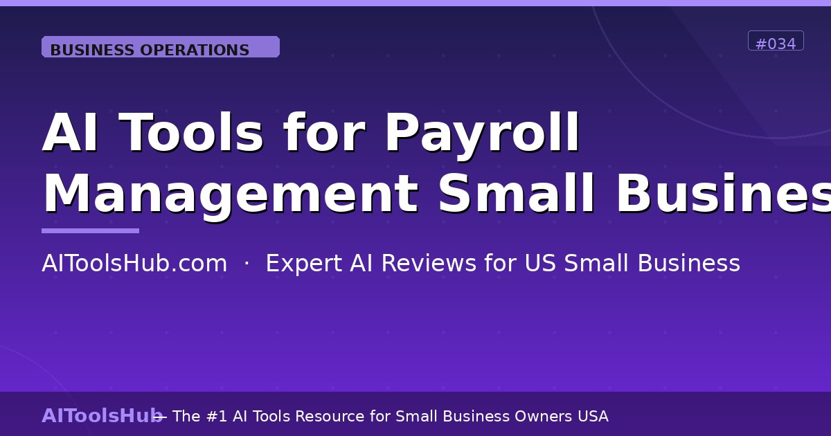 AI Tools for Payroll Management for Small Business (2026)