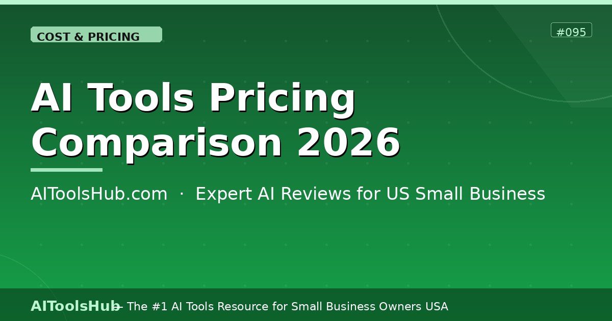 AI Tools Pricing Comparison 2026 — Which Plan is Worth It?