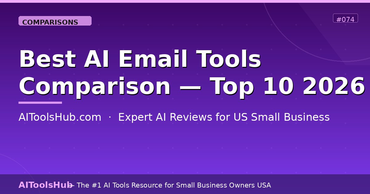 Best AI Email Tools Comparison — Top 10 Picks for 2026