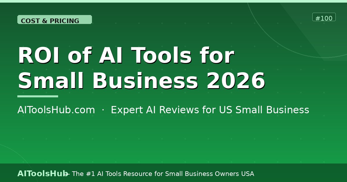 ROI of AI Tools for Small Business — Is It Worth It? (2026)